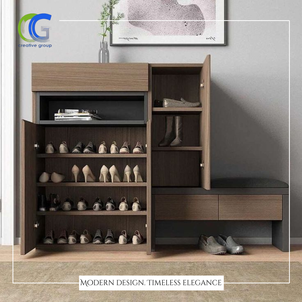 Shoe Cabinets - Custom design by Creative Group Egypt